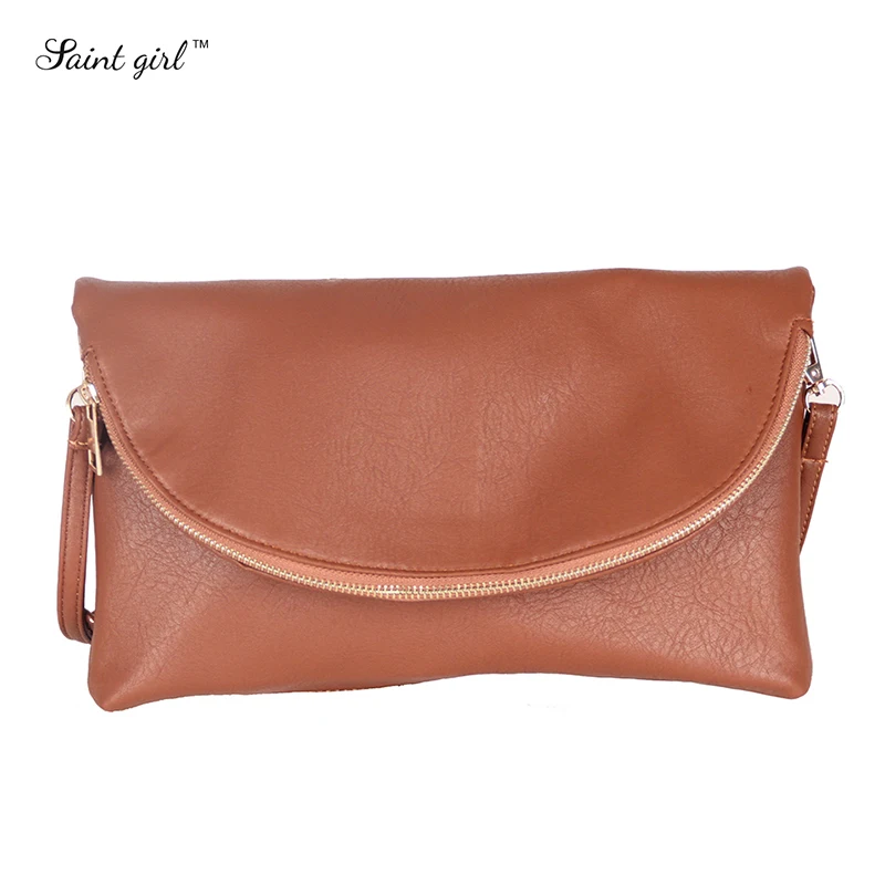 

Saint Girl Fashion Integrated Messenger Bags For Women PU Satchels Handbag Versatile Zipper Bag SNS027