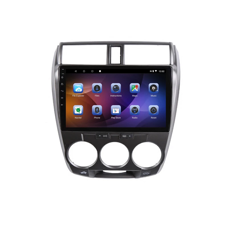 Flash Deal 10" 4G RAM 2.5D IPS 8 CORE Android 9.1 Car DVD Multimedia Player GPS For Honda CITY 2008 2009 2010 2011 2012 13 radio navigation 1