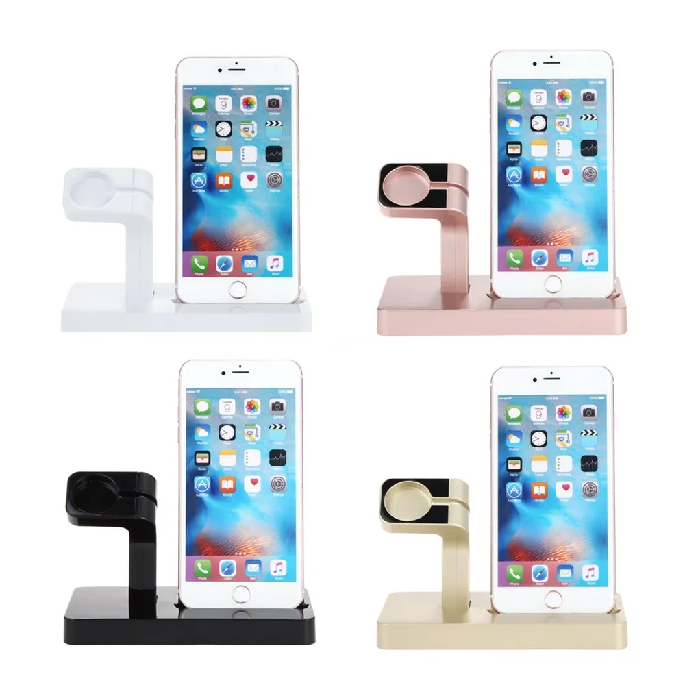

SZYSGSD Charging Dock For iPhone XR X 8 7 6s 5s 5 Charger Station Desk Stand Holder For Apple Watch 4 3 2 in 1 Charger Stand