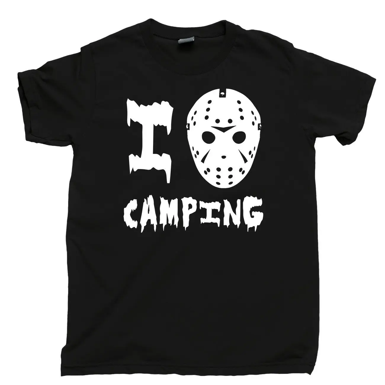 Friday The 13th Футболка Джейсон Лайтс часть 2 3 4 5 фильм ужасов DVD Blu-Ray Tee | Мужская одежда