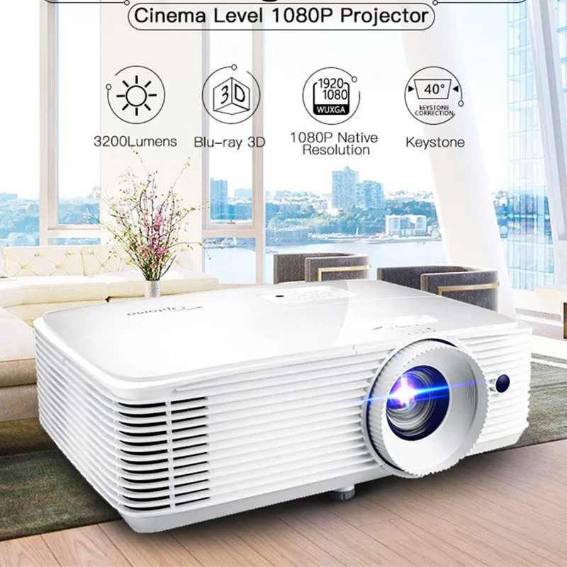 Проектор Optoma 3200 ANSI супер яркий 1080P Full HD HD300|Домашний кинотеатр| |