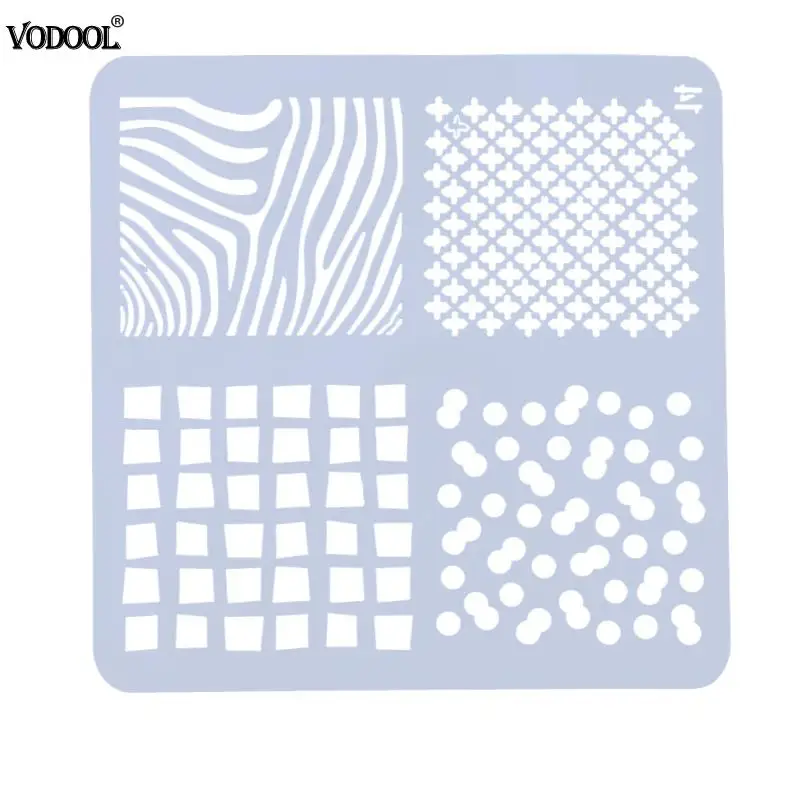 

Handcraft Template Stencils Theme Lace Ruler Handcraft Template Stencils For DIY Photo Album Draw Tool School Office Supplies