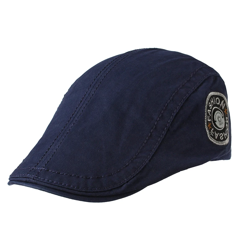 

Male Summer Beret Female British Leisure Duck Tongue Cap Autumn Pure Korean Printmaker's hat Adjustable sport hat