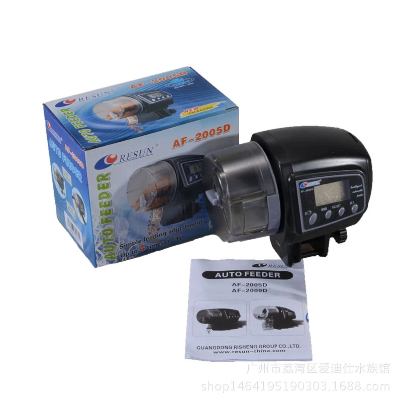 Aquarium Timing Automatic LCD Feeders Auto Timer Feeding AF-2009D AF-2005D AF-2003 for Fish Tank Pet Feeding Dispenser  (4)