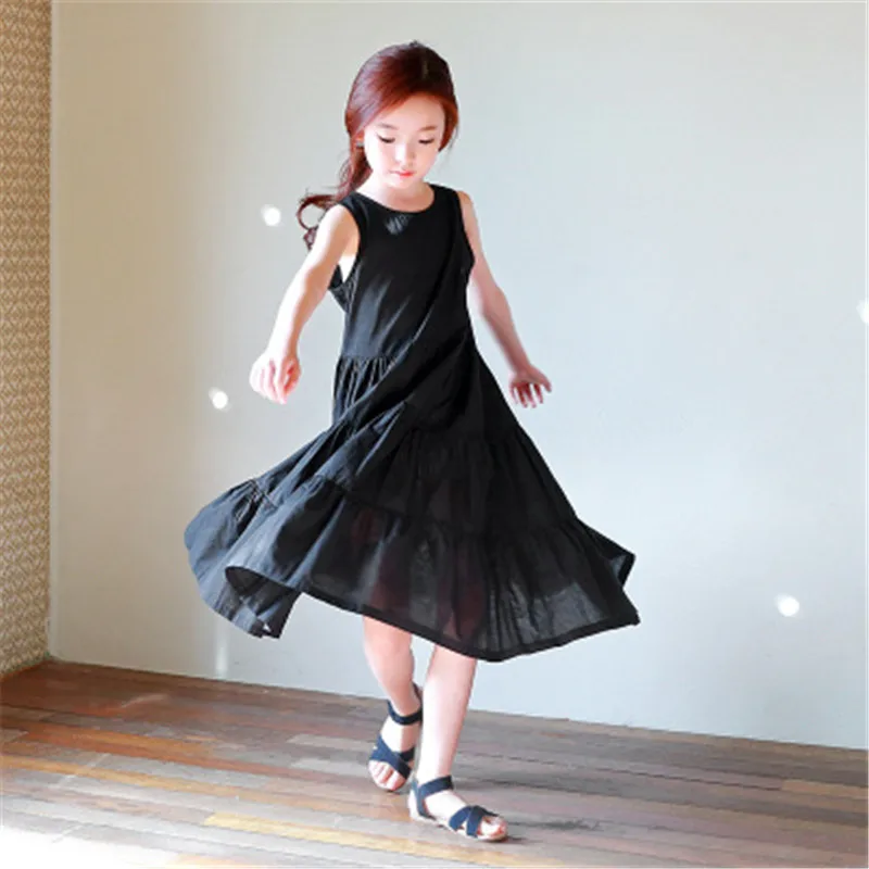 

Kids Dresses for Girls 2019 Summer Beach Dress Girls Bohemian Dresses Floral Elegant Girl Casual Dress Age 4 -14 Years AA3608