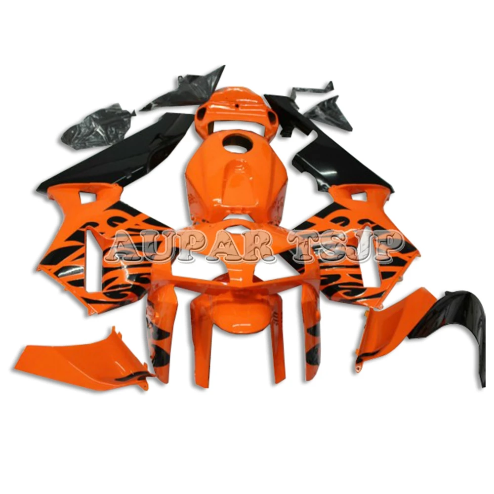 ABS форма Cowlings для Honda 2005 2006 CBR600RR F5 впрыска пластик полный кузов спортивный велосипед Корпус оранжевый с черным нижним