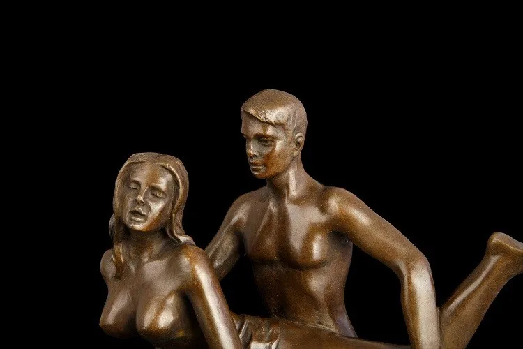 Атли бронзы эротические сделать любовь бронзовые статуи Обнаженная женщина мужчина скульптуры Эротика Сексуальная любовь похоти желание девушка Свадебный декор