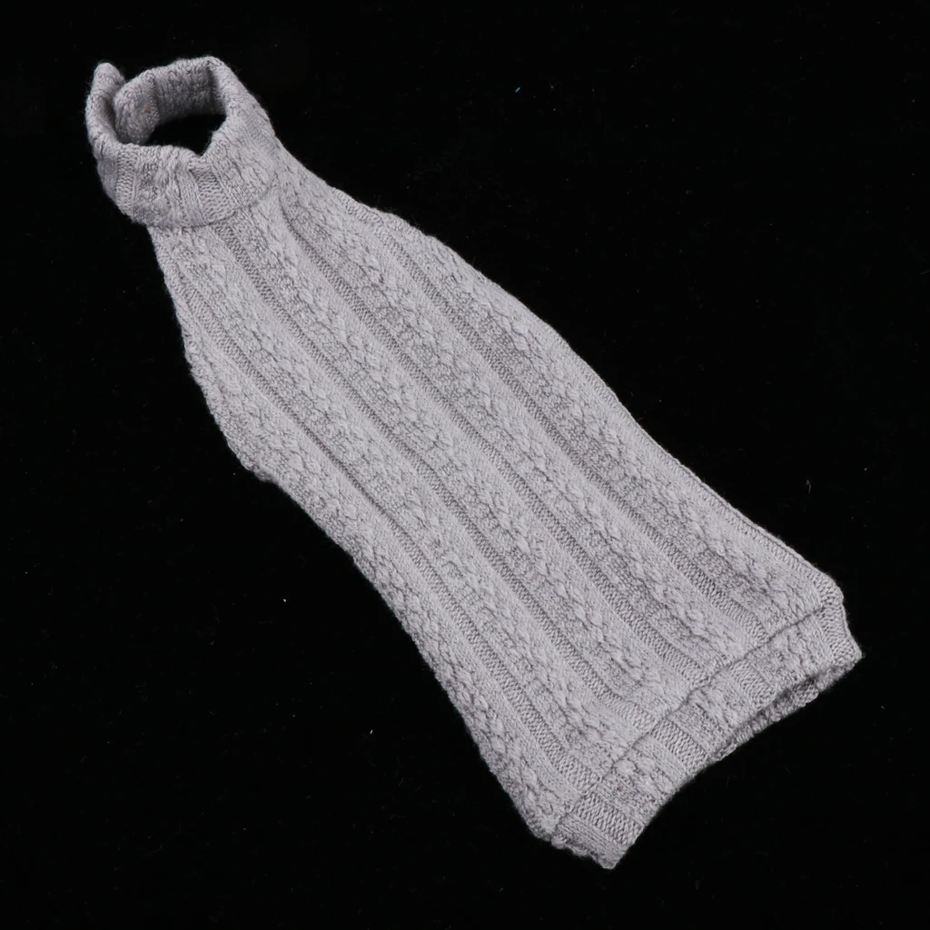 Трикотажный свитер с открытой спиной и v-образным вырезом для куклы; коллекция 1/4 года; Одежда для девочек; Цвет Серый