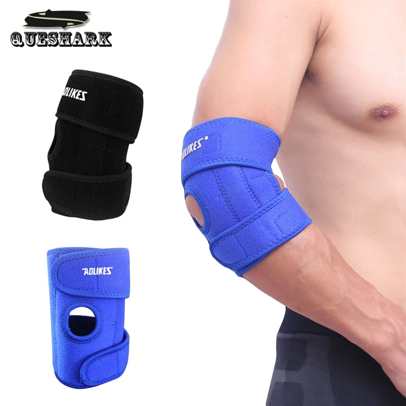 1Pcs Elastic Volleyball Tennis Elbow Pads Elbow Brace Sleeve Badminton
