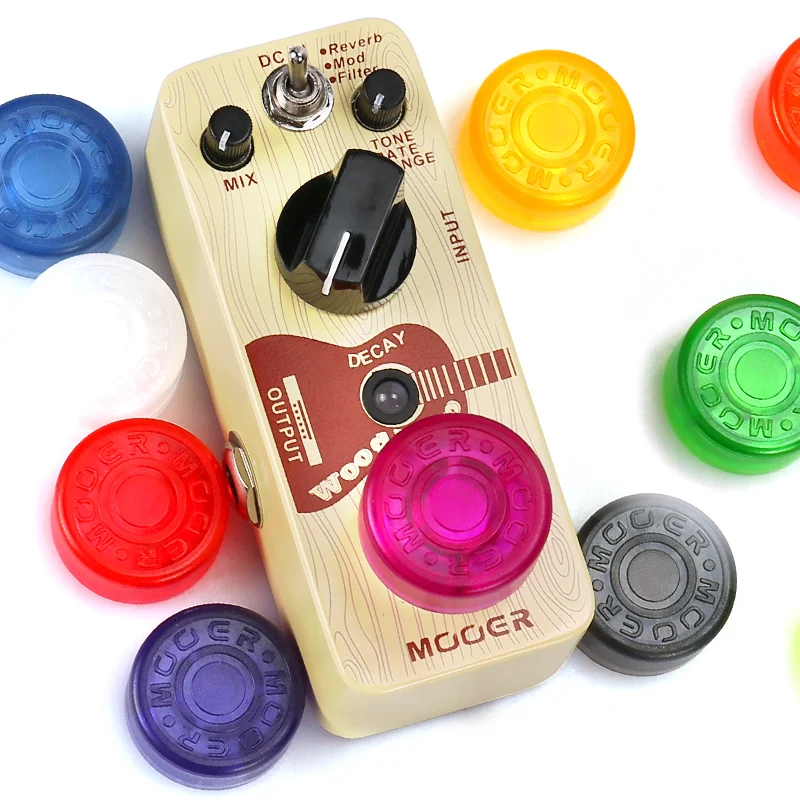 

1 Piece Candy Color Electric Guitar Effect Pedal Mooer Candy Cover Cap Footswitch Topper Plastic Bumpers For Guitar Effect Pedal