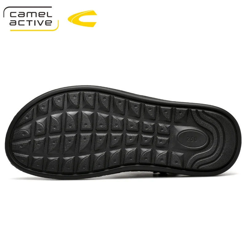 Macio Classic Sapatos marrom Camel Active Verão De Preto Sandálias New Confortáveis Genuíno Casuais Couro Chinelos Homens 2019 Respirável RBpPycqTZZ