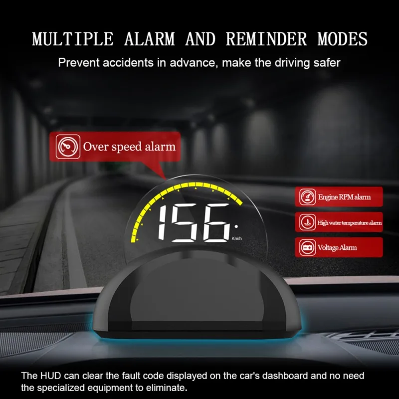 C700 OBD2 Hud Дисплей с зеркалом цифровой проекции автомобиля Спидометр бортовой компьютер расход топлива Temp