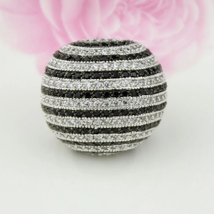 LYCOON, новейший класс, белые и черные кольца в полоску с фианитами, посеребренные большие кольца, роскошные женские кольца с кубическим цирконием в форме шара
