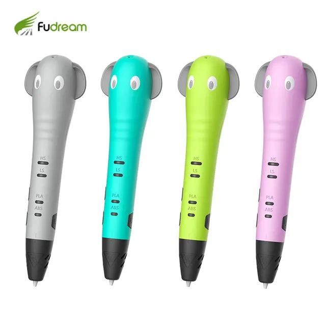 Best Offers The 3-d pen Fudream brand with plastic handles for 3d for creativity as birthday gift new coming P65 3D elephant pen
