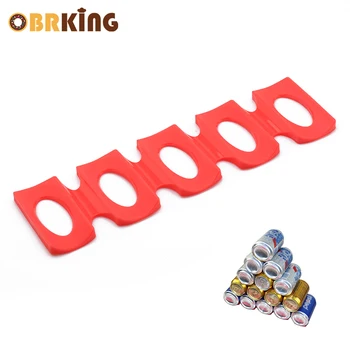 

OBRKING Silicone Tin Can Storage Holder Mat Can Beverage Fridge Beer Rack Storage Refrigerator Storage Rack Space Saver Organize