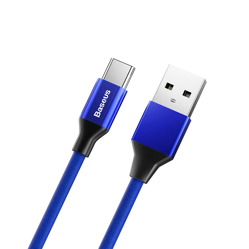 Кабель usb type c кабель для быстрой зарядки для samsung s8 s9 huawei P20 oneplus 6 xiaomi mi 9 8 зарядный кабель usb c 5 m 3A - Цвет: Синий