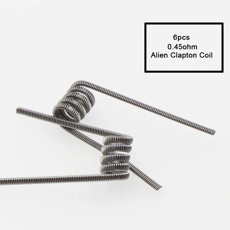 Xfkm 8 In 1 Prebuilt Coil Clapton Coil Alien Tiger Hive Quad Flat Twisted Fused Heating Wire For Vape Diy E Cig Premade Coil Cartly Shop
