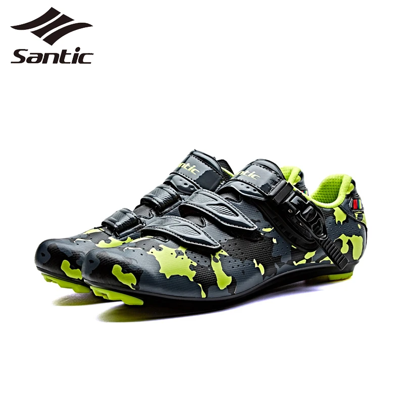 

Santic 2017 NEW Cycling Shoes Breathable Men PU Road Bike Shoes 3 Color Bicycle Shoes Sneakers Self-Locking Athletic