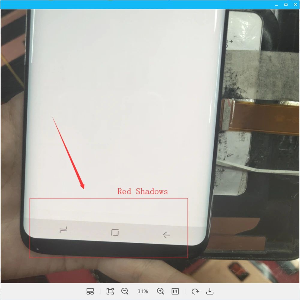 B Качество для samsung Galaxy S8 G950 G950F сенсорный экран дигитайзер ЖК-дисплей для samsung G950 большой красный burning-Shadow S8 G950FD ЖК