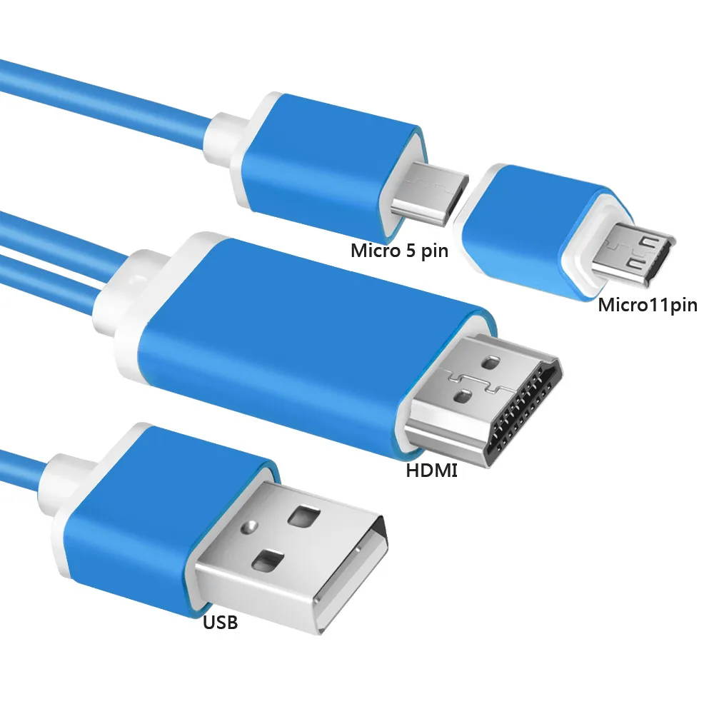 aceyoon 5 to 11 Pin Micro USB to HDMI Adapter 1080P Mobile High