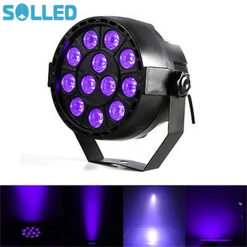 

12LED Sound Sensor Projection Lamp UV Purple Light Stage Light for Club DJ Show Party Ballroom Bands
