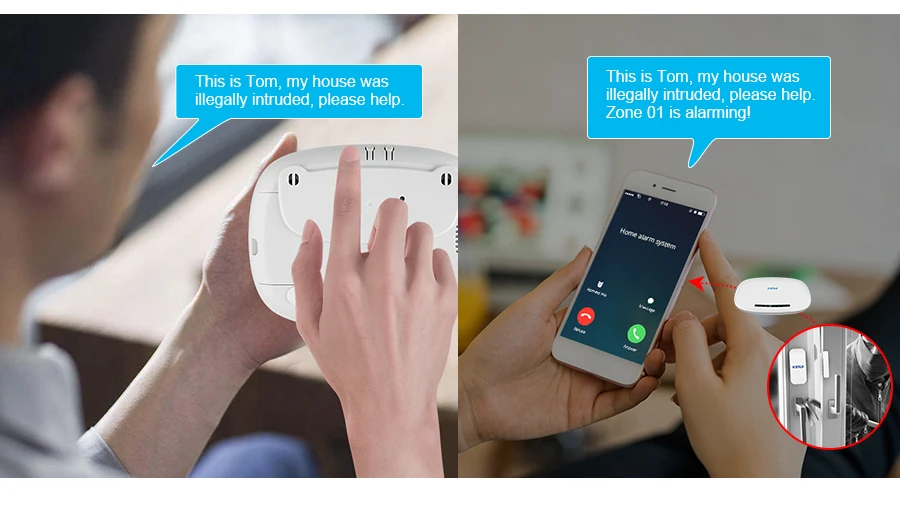 KERUI GSM охранная сигнализация домашняя бизнес охранная сигнализация автоматический набор голосовых подсказок беспроводной датчик сигнализация обнаружения газа