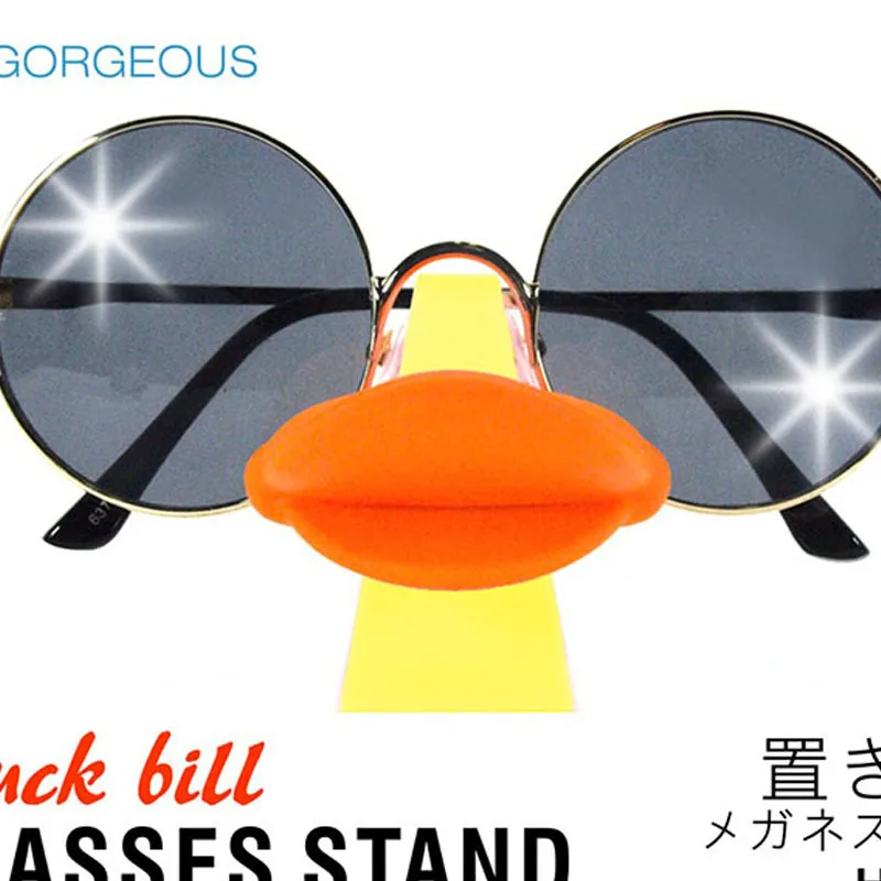 Cute Lips Eyewear Spectacles holder stand Novelty Duck bill glasses