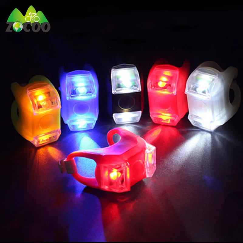 

Zocoo Safty Warning Bike Bicycle Night riding warning light Flashlight Tail Rear Light Bulb Taillight Bicycle Bike Front Light