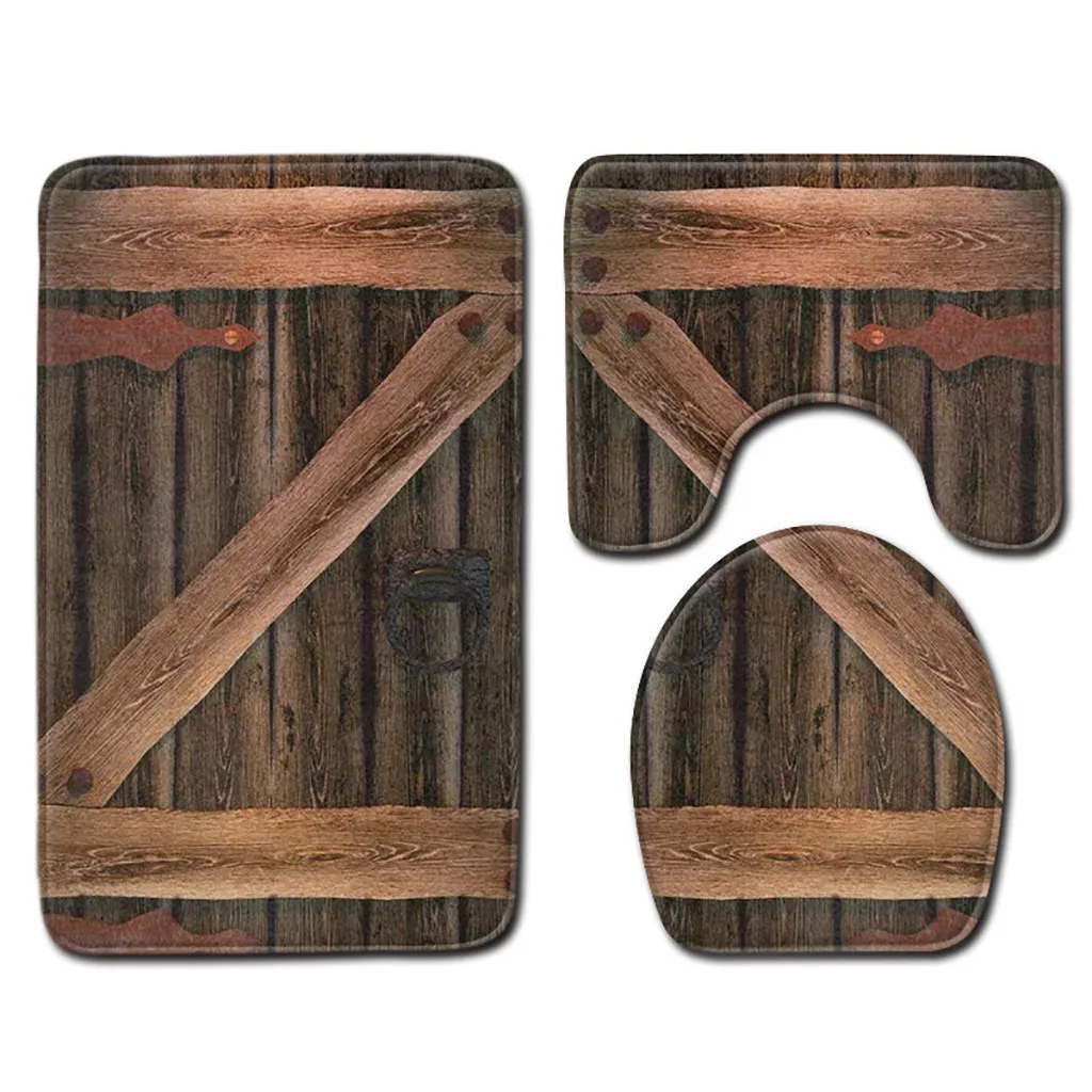 

3pcs Non-Slip Bath Mat Bathroom Kitchen Carpet Doormats Decor Shower Carpet for Bathroom Kitchen Bedroom Bedroom Non-slip