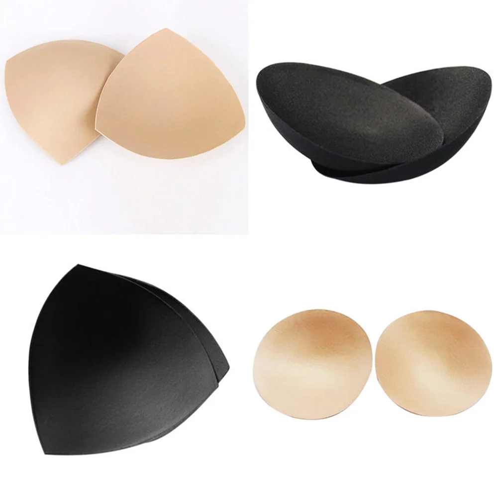 

Female Sponge Chest Removeable Bra Padded For Swimsuit Padding Inserts Breast Enhancer Thick Inserts Push Up Bra