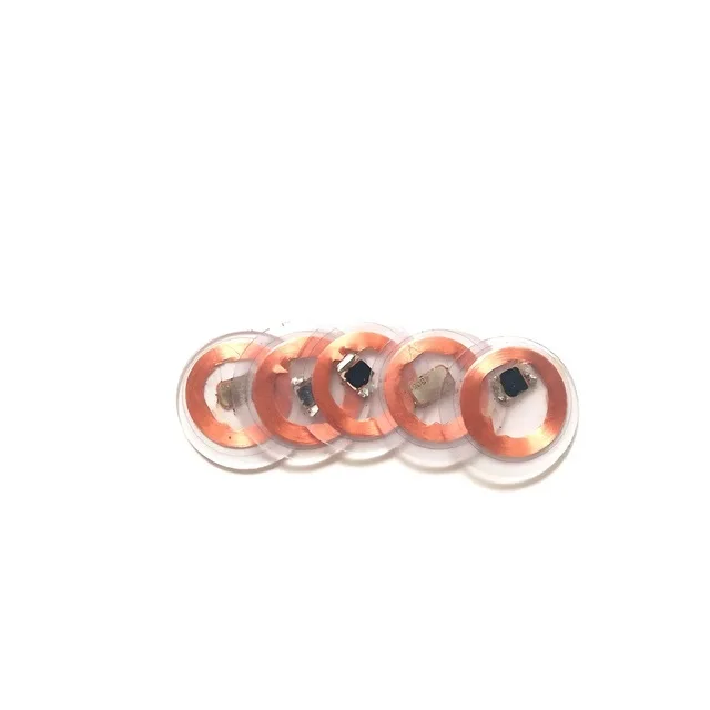 

25mm Transparent Rewritable coin model RFID 125KHz T5577 Proximity Keyfobs Tags 125KHZ tag with Transparent plastic