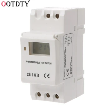 

OOTDTY Microcomputer Electronic Weekly Programmable Digital TIMER SWITCH Time Relay Control 220V AC 16A Din Rail Mount