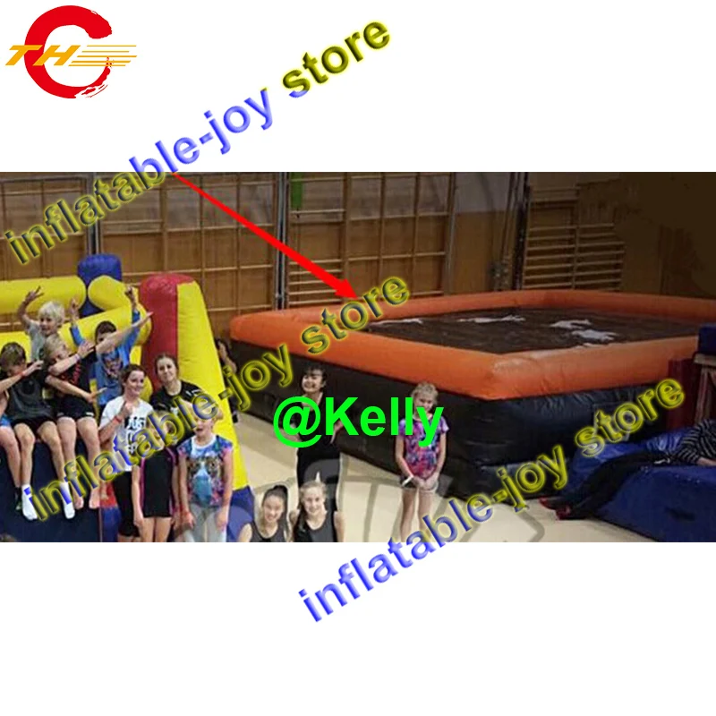 

Free shipping big inflatable stunt bag, inflatable air bag indoor trampoline, commercial inflatable stunt air bag for free jump