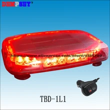 TBD-1L1 Высокое качество Красный светодиодный мини lightbar, автомобиль Пожарная служба мигающий свет, 12 В аварийное освещение, тяжелые магнитное основание