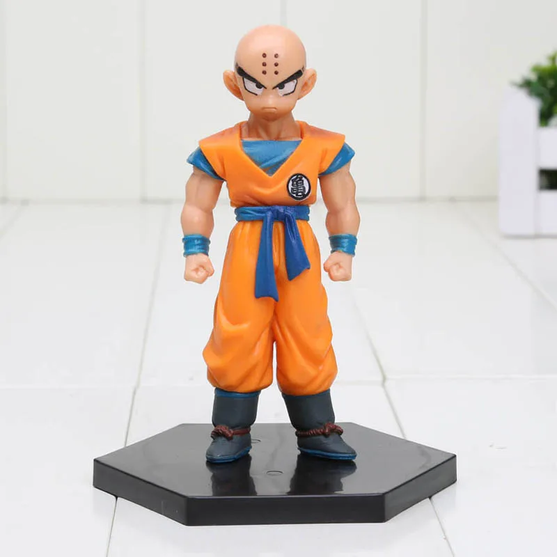 Dragon Ball Z Resurrection F Супер Saiyan krillin Vegeta плавки Сон Гоку Фриза Драконий жемчуг ПВХ Фигурки игрушки - Цвет: Krillin