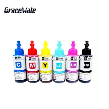

11.11 Shopping spree Perfect Print 6pcs None OEM High quality 70ml color refill ink kit for Epson L800 L801 inkjet printer