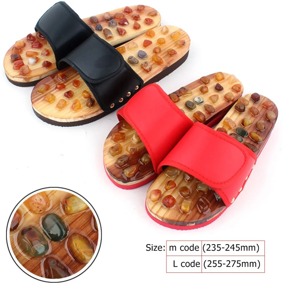 1pair Natural Agate Stones Foot Massage Sandals Pebble Foot Massage Slippers Acupuncture Therapy Reflexology Massager Shoes 1pair Natural Agate Stones Foot Massage Sandals Pebble Foot Massage Slippers Acupuncture Therapy Reflexology Massager Shoes