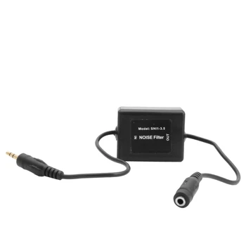 

2018 3.5mm Car-assisted audio Headphone Mini Jack Ground Loop Isolator Noise Filter Car Auido Stereo Car audio noise filter New