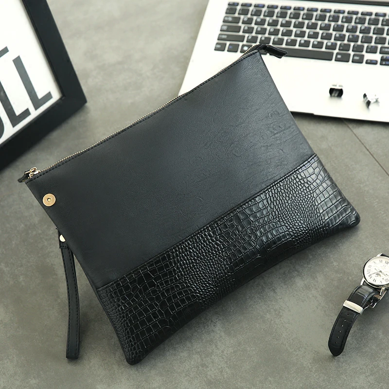 

WEIXIER Brand Fashion PU Leather Male Shoulder Messenger Bag Mens Business Briefcase Mans Casual bag 2019 New Day Clutches bag