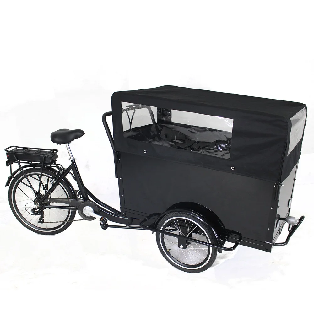 triciclo con caja de carga