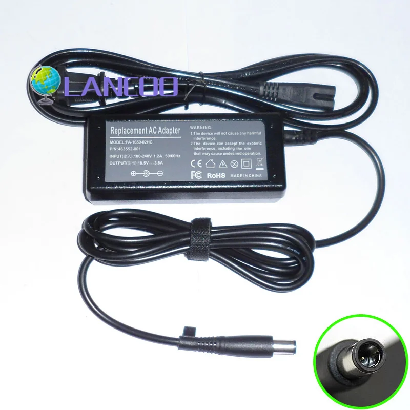 18.5V 3.5A Laptop Ac Adapter Power SUPPLY Charger for HP G6 G7 G15 G30