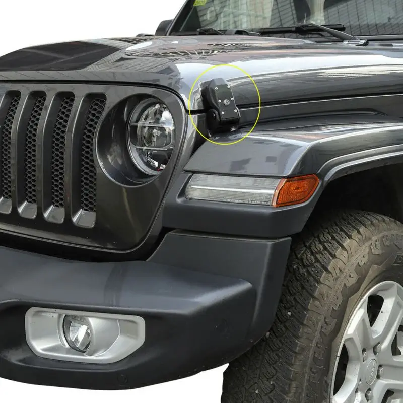 

Original Hood Latches Hood Lock Catch Latches Kit Anti-Theft for Jeep Wrangler JL Sports, Sahara, Freedom & Rubicon 2007-2019 (B