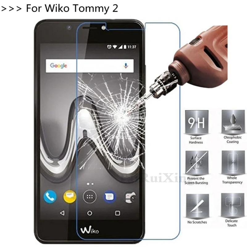 

TaiRuiXing 2.5D 0.26mm 9H Tempered Glass Screen Protector For Wiko Tommy 2 Toughened Protective Film For Wiko Tommy 2