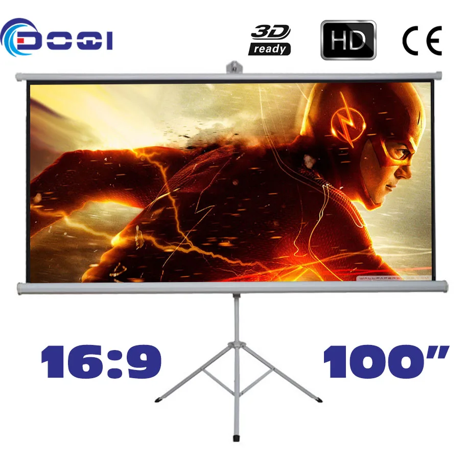 Buy Portable 100 inches 169 Tripod Projection Screen