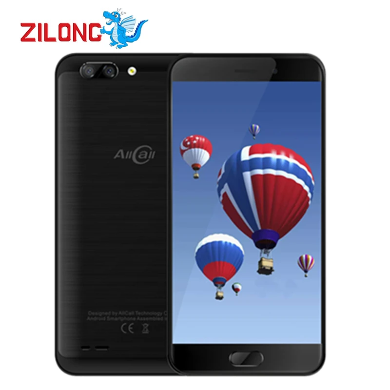 AllCall Atom 5.2" IPS 1280*720 MT6737 Quad Core Smartphone 2100mAh 2GB RAM 16GB 8MP+2MP Dual Camera Android 7.0 OTG Mobile Phone