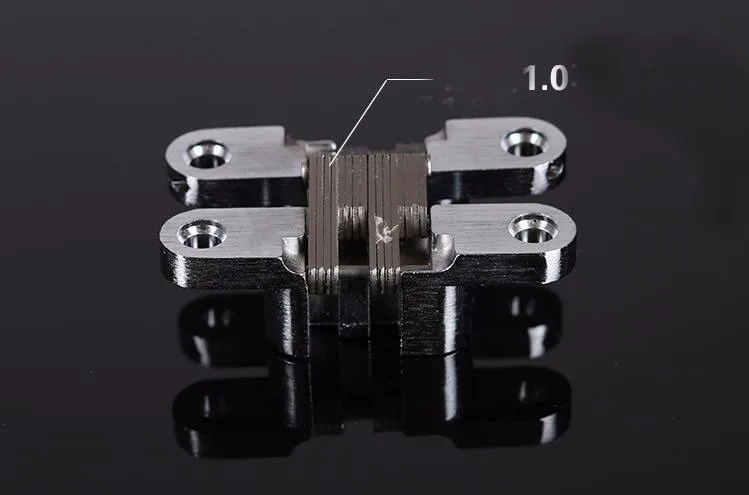 Складной дверные петли 13x60 мм невидимые скрытые Скрытая шарнир Нержавеющая сталь 2 шт