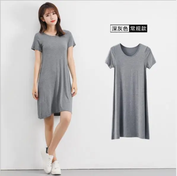 deep gray Сексуальное женское белье и одежда для сна ночнушка женская летняя женская ночная рубашка с короткими рукавами ночная сорочка Fdfklak - Цвет: deep gray
