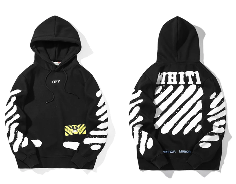 

off white harajuku hoodie men stranger things hip hop