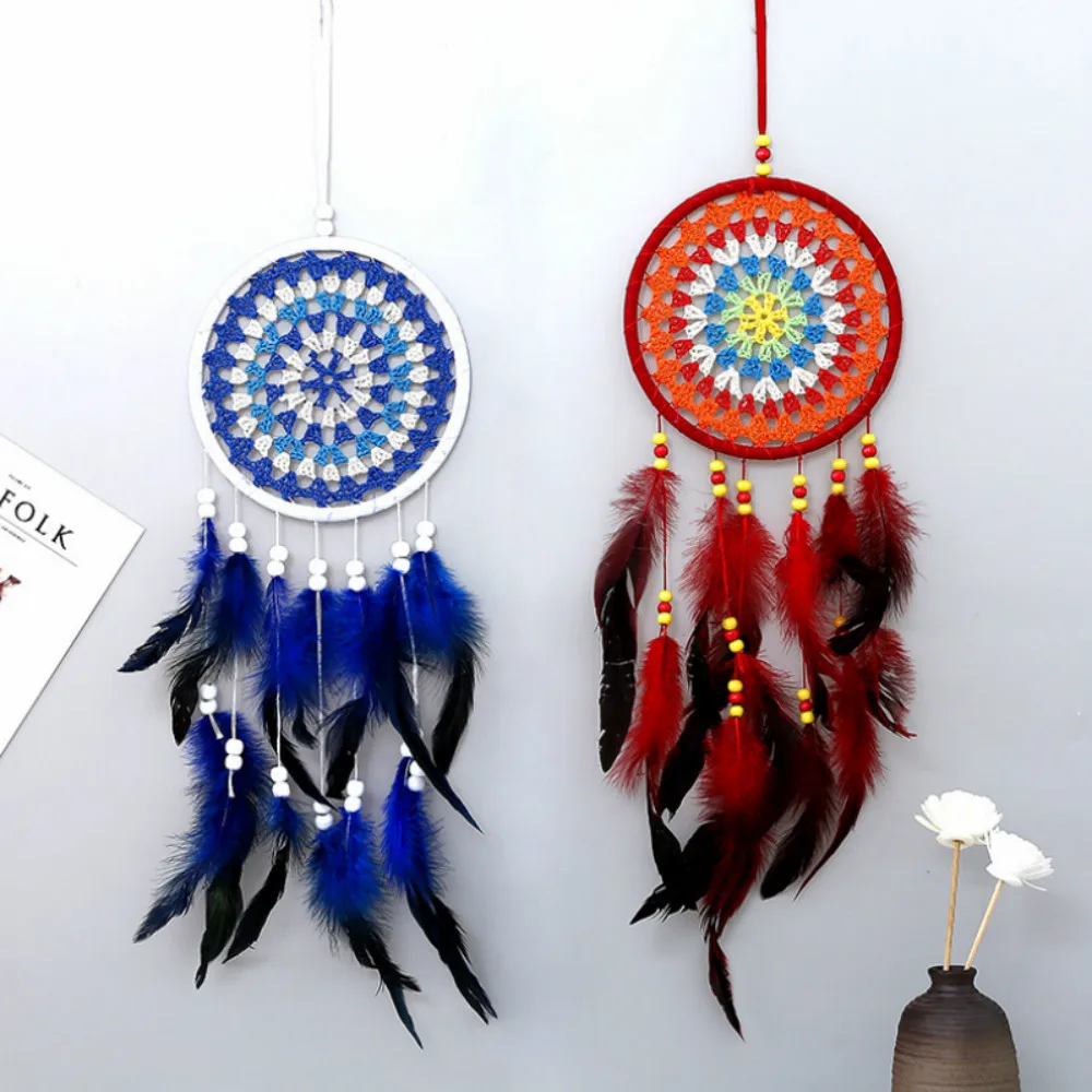 

handmade lace feather dream catcher girls room decor dream catchers kids room wind chimes outdoor hanging decoration