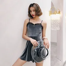 Сексуальный цельный купальник плюс размер купальники женские юбки Bosom Bubble Корея сплошное полиэфирное пляжное платье Sierra Surfer